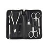 Windrose Nappa Manicure Set 14,5 cm Leather schwarz
