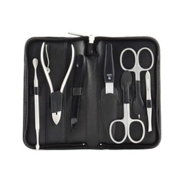 Windrose Nappa Manicure Set 14,5 cm Leather schwarz