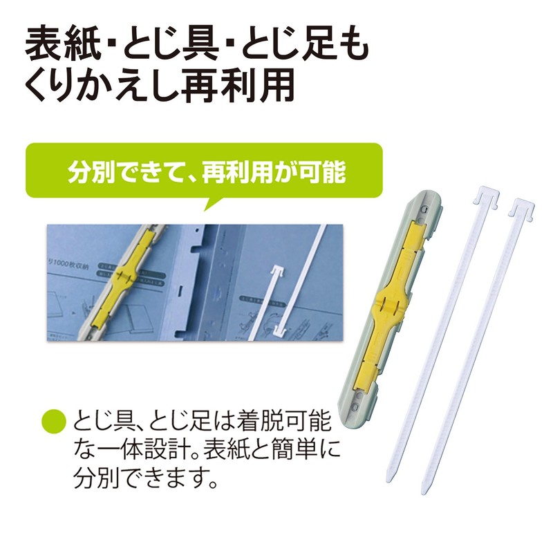 PLUS(プラス) プラス フラットファイル A4縦 2穴 セノバス 3冊+替表紙1枚綴紐1本 89-288 ブルー