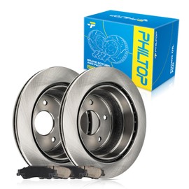 PHILTOP Rear Brake Pads and Rotors kit Fit for GMC 1997-2001 Jimmy, 11” Brake kit Rear Brakes Rotors Automotive Replacement Brake kits