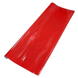 Partuto 1 Pc Universal Car Wrap Film Car Vinyl Wrap Cover Protective PVC Bright Red 15 ft x 59.84 Inch