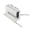 ITROLLE 2PCS 1.6'' Glass Finger Edge Pull Window Display Cabinet