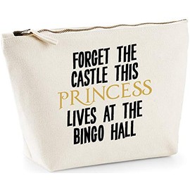 Hippowarehouse Forget the castle this princess lives at the bingo hall printed make up cosmetic wash bag 18x19x9cm