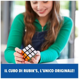 Rubik's Cubo di Rubik 3x3 Originale Spin Master, Gioco di Logica, Abilità e Problem Solving, Versione Classica con Tessere Colorate Resistenti, Movimenti Fluidi, Rompicapo per Bambini 8+ e Adulti