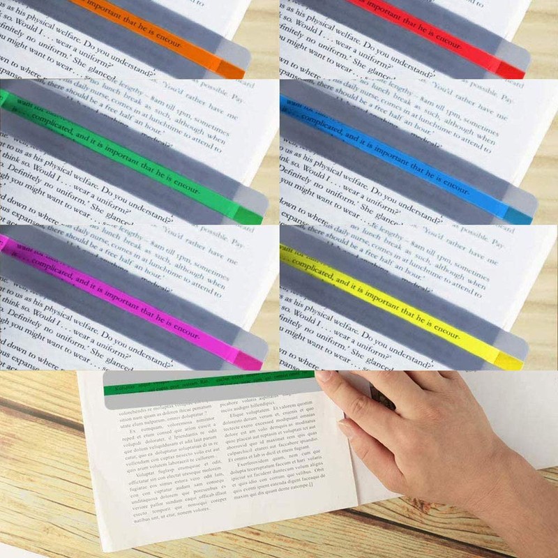YFFSFDC Reading Guide Bookmark Set of 8 (8 Colors) Reading