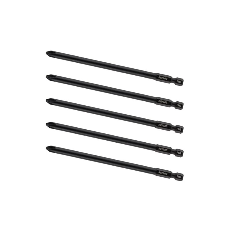 5 x Rennie Tools 127mm Long PH2 Compatible with Fein