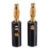 UP to 40Pcs Black Red Connector 4mm Gold Plated Banana