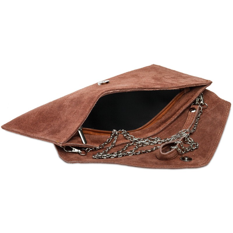 Caspar TL708 Women's Velour Suede Clutch Bag Evening Bag with