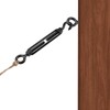 Antrader M6 Hook and Eye Turnbuckle,4Pcs M6 Stainless Steel 304