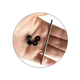 Stainless Steel Impeller Shaft with end Caps and Washers Suitable for Intex Pure Spa Hot Tub Impeller Pump Shaft Fix E90 Error