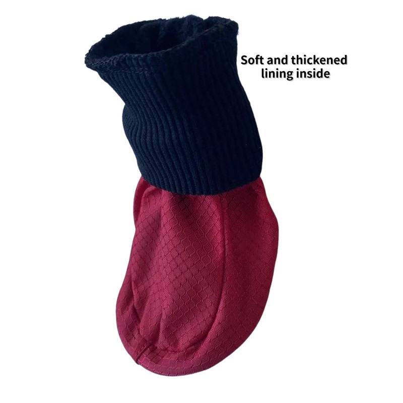 LONSUNEER Winter Paw Protector Dog Boots for Large Dogs, Waterproof