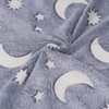 1.5x2m Luminous Blanket Double Side Flannel Star Moon Design Soft