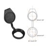 PATIKIL 22mm Door Lock Dust Cover, 6 Pack PE Plastic