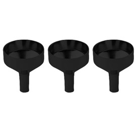 Moguri Pack of 3 Mini Metal Funnels, 18 mm Opening, Small Black Funnel for Bottles, Kitchen, Cosmetics and Liquids, Reusable Funnel for Spices and Oils