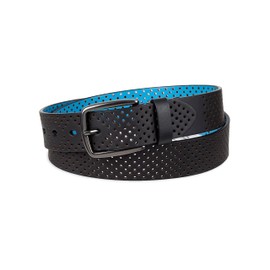 Tommy Bahama Men's Casual Perforated Strap Belt, Black, Extra Large