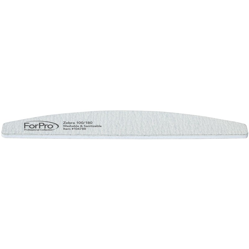 ForPro Professional Collection Half Moon Foam Boards, Zebra, 100/180 Grit,