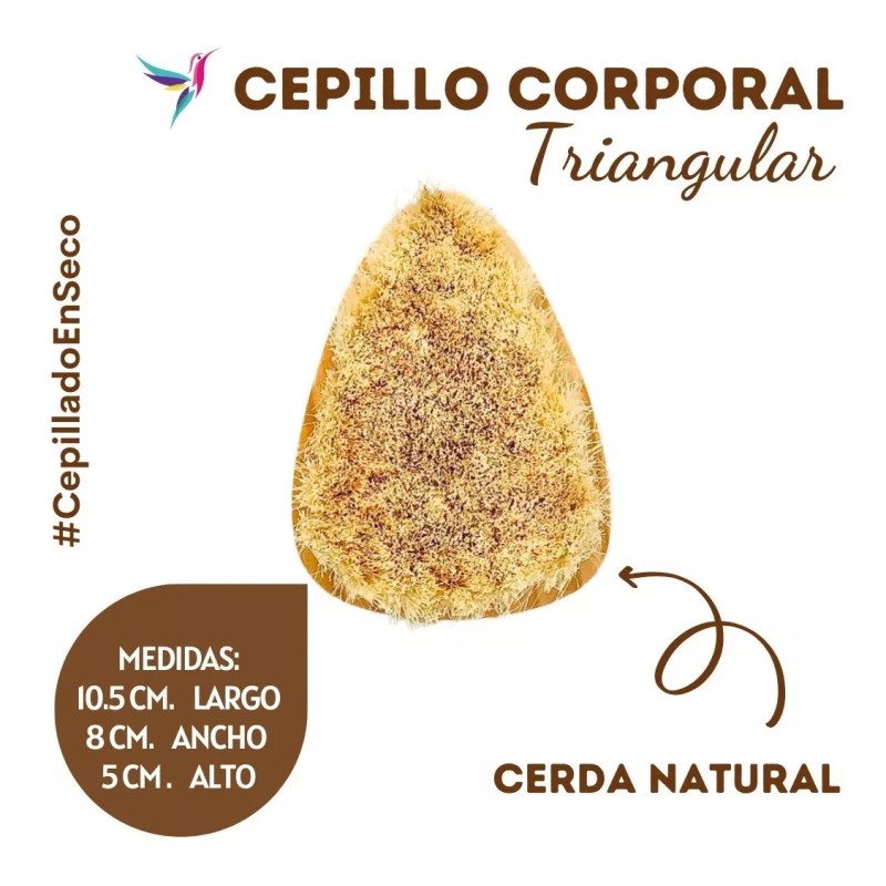 Impulso Ayurveda Cepillo Corporal, Cerda Natural, Exfoliante, Anti-celulitis