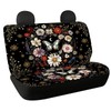 Binienty Daisy Flower Butterfly Rear Bench Back Seat Cover for