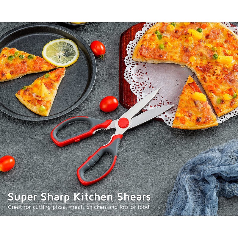 WELLSTAR Kitchen Scissors Multifunctional Meat and Vegetable Scissors for Household