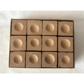Master  Master BROWN Pool Billiard Cue Q Stick Chalk Doz. Box 12-Pack 1 Dozen 12 ct.