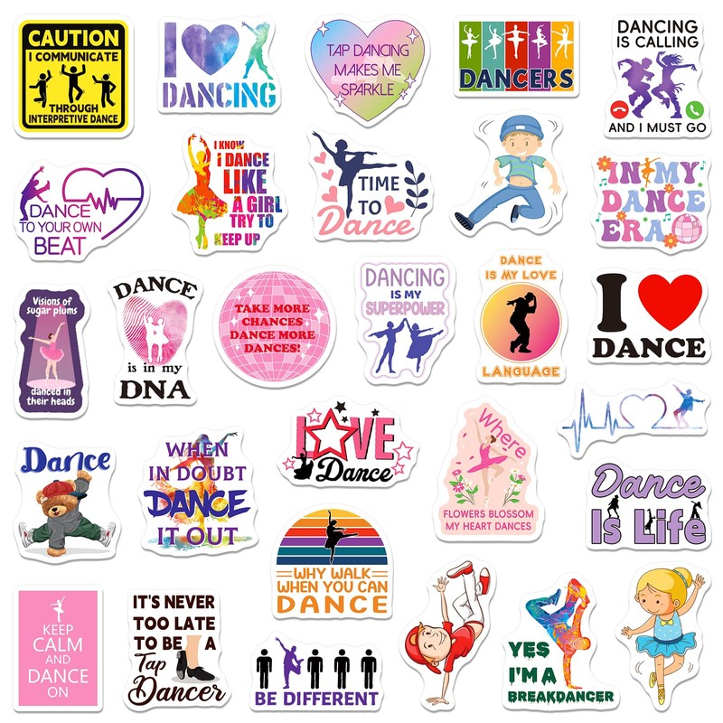 SigyoJeom 200PCS Dance Stickers for Girls Teens