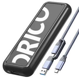 ORICO M.2 NVMe SSD Enclosure , 10Gbps Tool-Free USB C Adapter, USB 3.2 M.2 NVMe Reader, External Solid State Drive Case Supports 2230/2242 /2260/2280 PCIe M Key SSDs (up to 4TB)-CPM2G2-BK