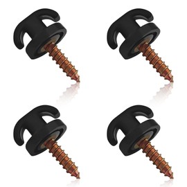 QKYS 4PCS Car Small Cargo Net Hook, Cargo Net Replacement Hooks Hardware Kit, Tie Down Hanging Fastener, Car Nets for Trunk, Universal Mesh Pocket Hook for Most Cars