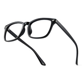 Cyxus Blue Light Cut Glasses (Transparent Lenses) PC Glasses, UV Protection, Wellington Type, UV Protection, Computer Glasses, Anti-Radiation, Anti-Glare, Sleep Improvement, Eye Fatigue, Fashion,