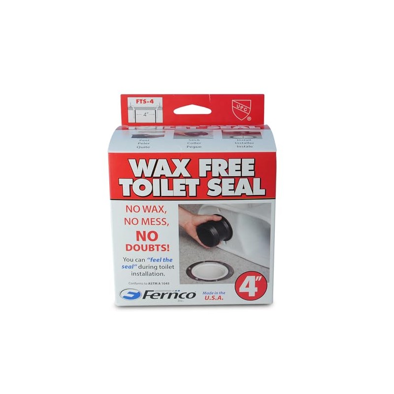 Fernco Wax Free Toilet Seal for 4" Drain Pipe