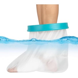 Cubierta Impermeable para Pie para Ducha, Protector de Yeso Pie Después de Una Cirugía, Funda para Yeso para Fracturas en Adultos, Protector de Yeso Pierna para Bano para Articulaciones, Heridas y Vendajes