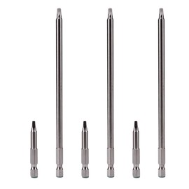 YaaYii #8 Square Driver Combo 2-Inch and 6-Inch 6 Pack for Pocket Hole Jig Systems Woodworking Joinery Tool