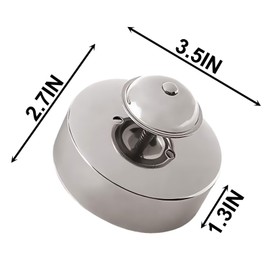 Sandwich Cutter and Sealer, 3.5Inch 304 Stainless Steel Bread Making Tool, Jelly and Peanut Butter Sandwich Cutting and Sealing Mold, for Christmas Day and Thanksgiving