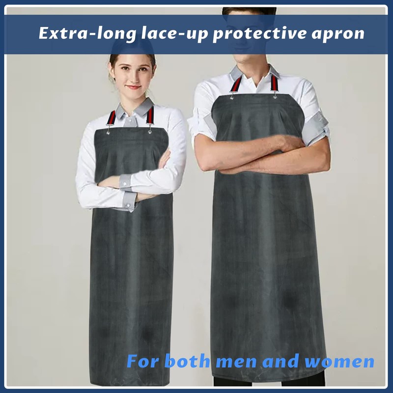Thick Rubber Apron,Professional Waterproof Chemical Oil Resistant Aprons for Dishwashing,Dog