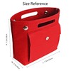 MISIXILE Mini Tote Purse organizer insert, Felt lightweight Handbag Organizer