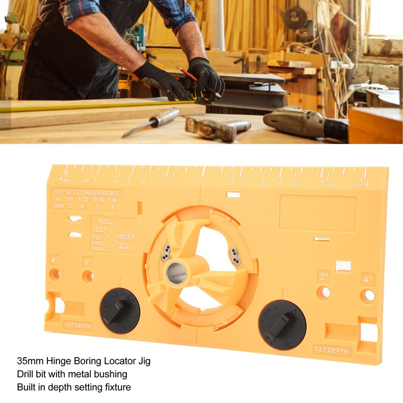 35mm Hinge Boring Jig Woodworking Hinge Hole Drilling Guide Locator