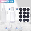 12Pcs Clear Squeeze Condiment Bottles, Mini Sauce Bottles Dispenser, Liquid