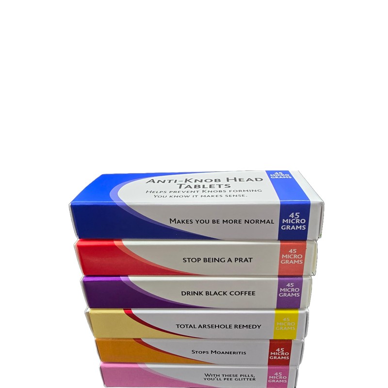 Joke Pill Boxes Gift Set x6 - Fun Prank Medication