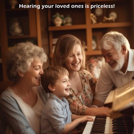 Hearing Aids for Seniors Rechargeable, OTC Behind-The-Ear BTE Ear Aid Buds Earbuds Not Amplifiers Adult Women Men, Sound Aides for Elderly Hearing Loss, Invisible Noise Cancelling, Mothers Gifts