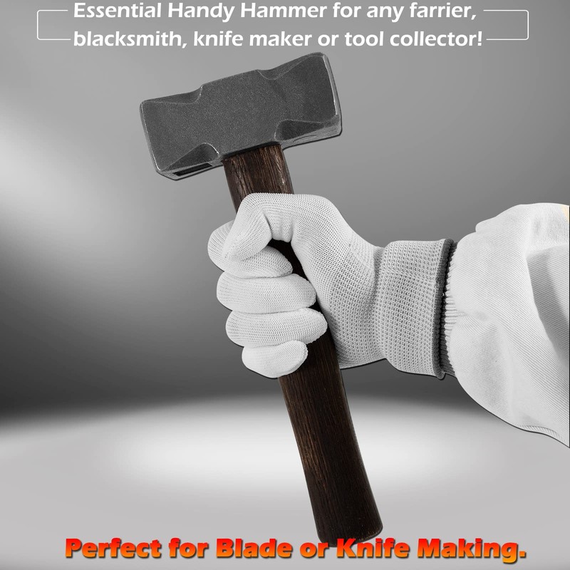 2.2LB Forging Square Hammer with Double Faces Perfect for Farrier