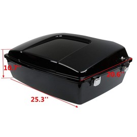 TCMT 10.7" Chopped Tour Pack Trunk for Harley Touring Models 1997-2013