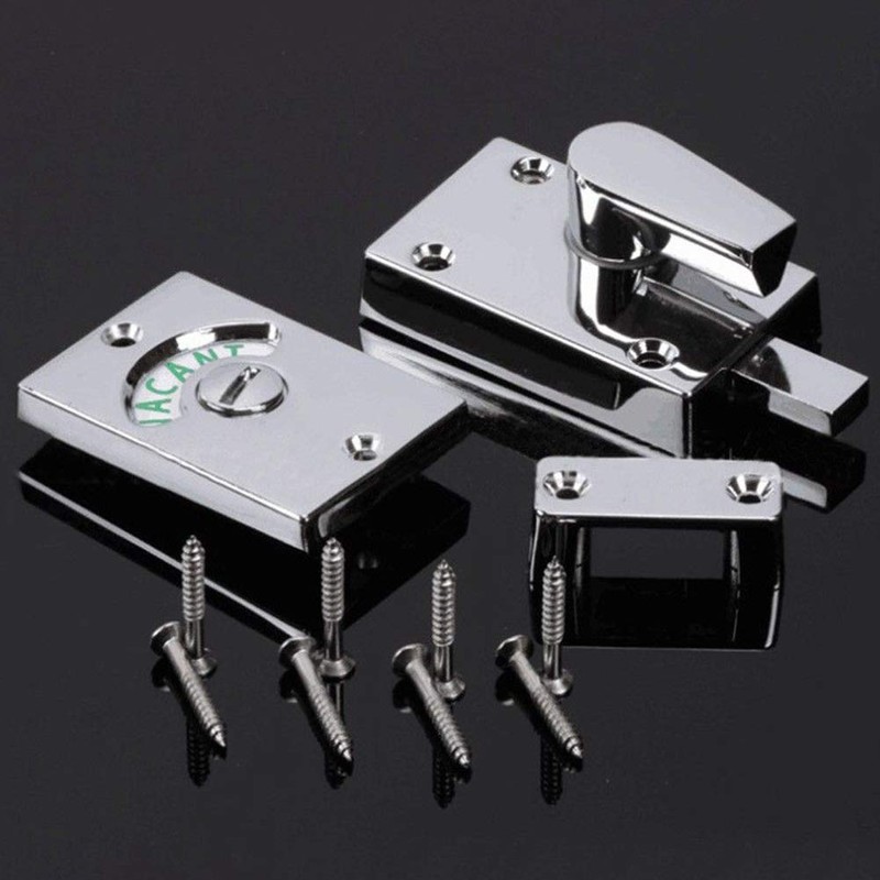LNIMIKIY Indicator Bolt Bathroom Door Lock Toilet Engaged Vacant Latch