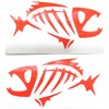 2 x Fish Skeletons Mirror Image Decal Vinyl Sticker Car