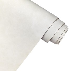 XHT 30 x 135 cm Suede PU Faux Leather Fabric, Soft Smooth Crafts Synthetic Fabric for DIY Handicraft Wallets Bags Making, White
