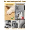 Niwaes Rabbit Scratching Pad 4 Pack Natural Sisal Bunny Scratcher