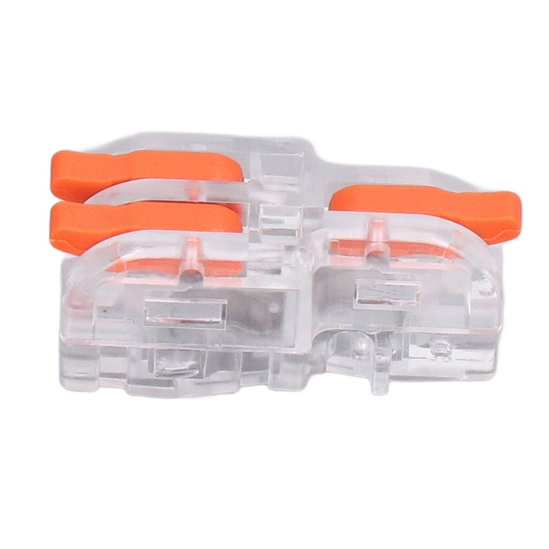 30PCS Quick Splicing Wire Connector Transparent PC Copper Stripping Terminal