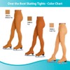 ChloeNoel Figure Skating Ligth Tan Over The Boot Tights TB8832