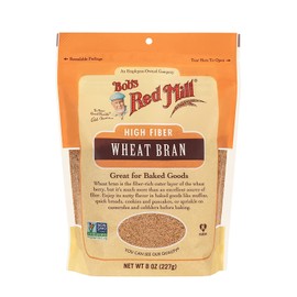 Bob's Red Mill Wheat Bran, 8oz (Pack of 1) - Non GMO, Vegan, Kosher