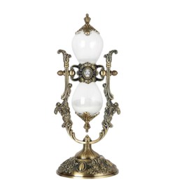 Vintage Hourglass Timer 15 Minutes Embossed Golden Hourglass Timer Decorative Hourglass Used for Vintage Home Decoration, Office Decoration, Kitchen Wedding Ornaments