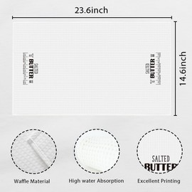 EODFFSGF Funny Chef Baking Gifts Baker Gifts for Foodie Butter Lover Dish Towels for Kitchen Drying Washing Dishes Decorative Kitchen Towels