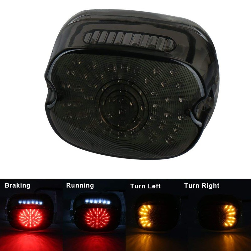 OVOTOR LED Tail Light Smoke Lens Lay Down Tail Lamp